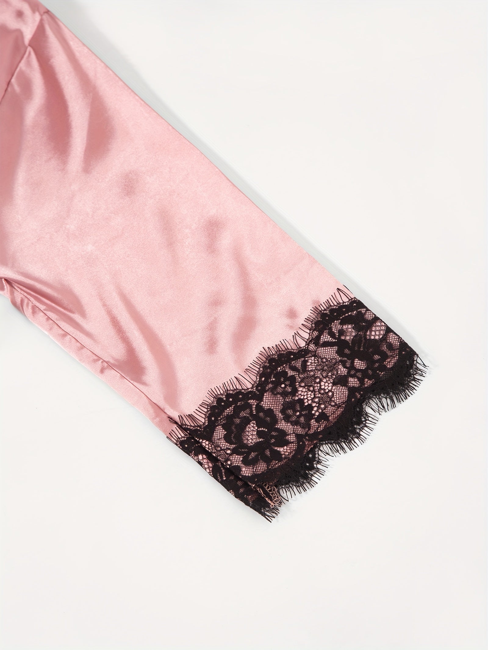 Three-Piece Elegant Solid Satin Lounge Set