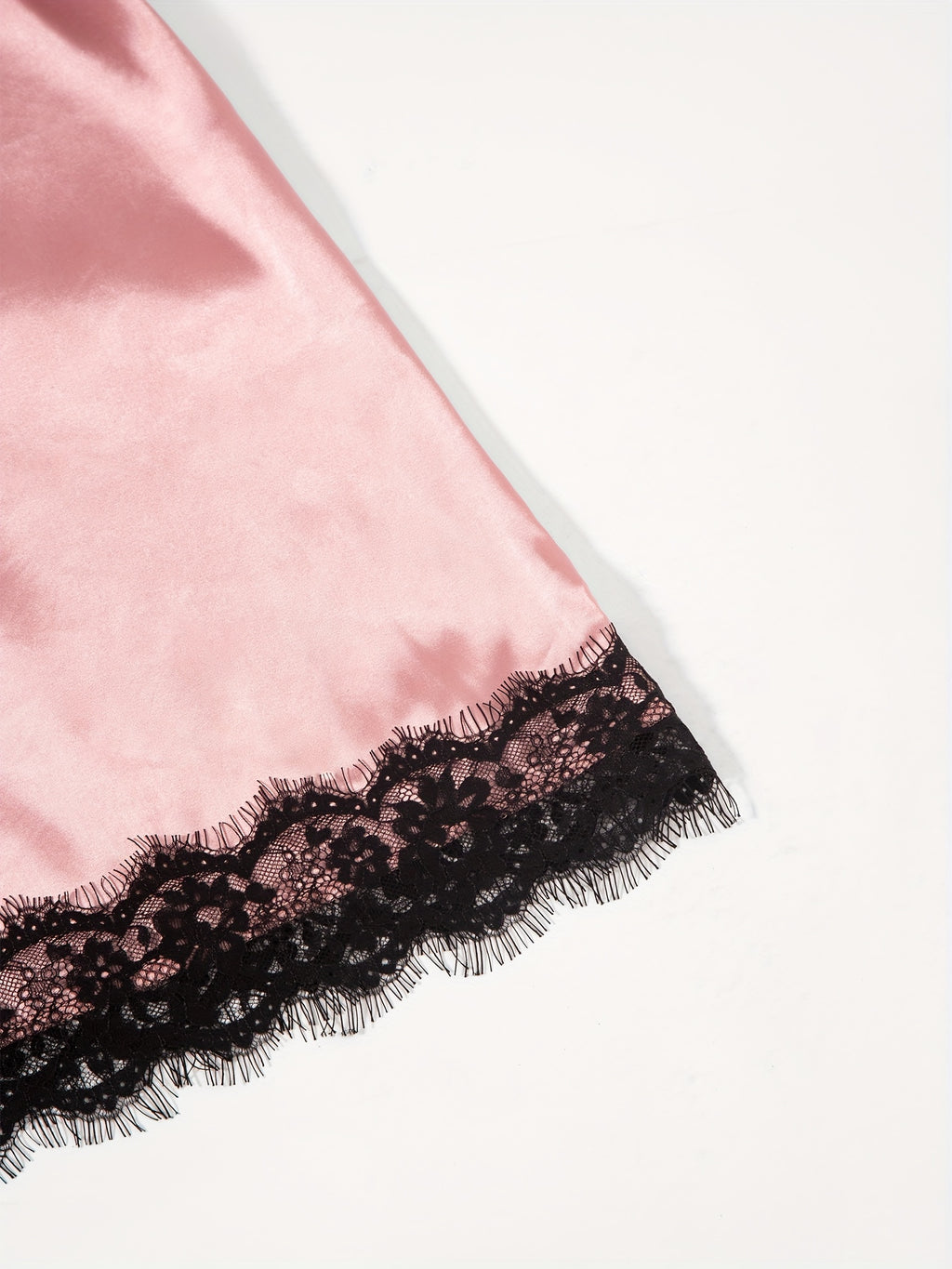 Three-Piece Elegant Solid Satin Lounge Set