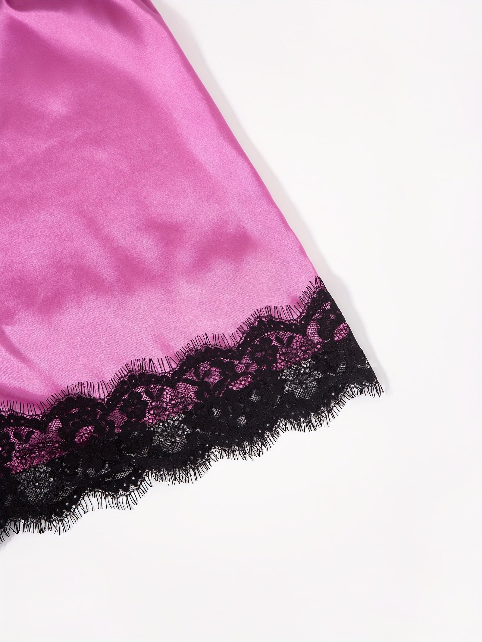 Three-Piece Elegant Solid Satin Lounge Set