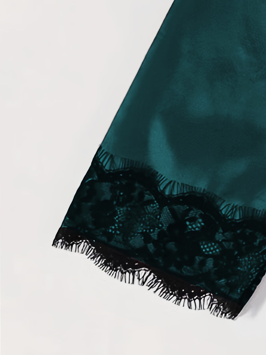 Three-Piece Elegant Solid Satin Lounge Set