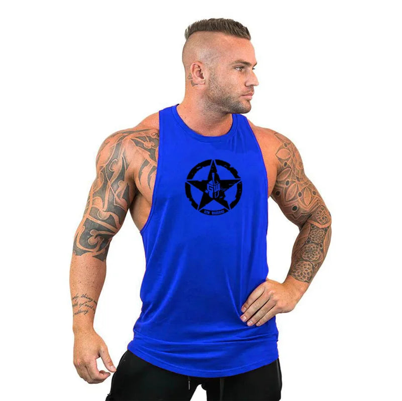 Gym Warriors Cotton Gym Tank Tops Men Sleeveless Tanktops For Boy Bodybuilding Clothing Undershirt Fitness Stringer workout Vest