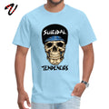 suicidal tendencies skull T-Shirt Normal Sleeve Coupons O-Neck Fabric Tops Shirts Tops & Tees for Men Labor Day
