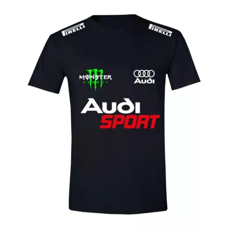 Audi Pirelli Monster Audi Sports Men's Cotton T-Shirt Streetwear Sports Casual Wear