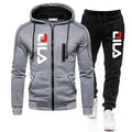 Men's casual zipper jacket hooded jumper + sweatpants