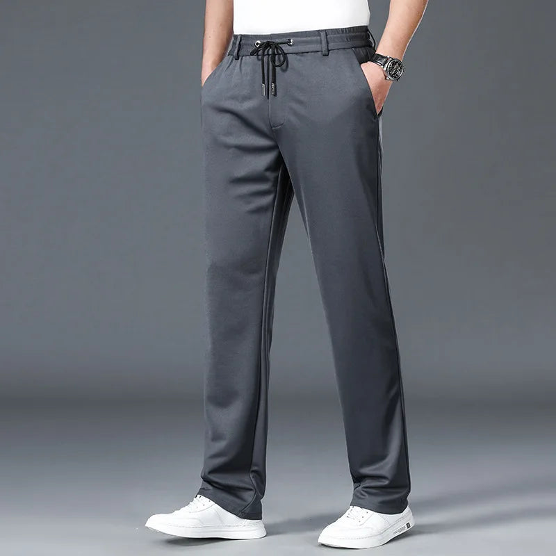 Men's Oversize Business Pants New Elastic Waist Formal Trousers Plus size