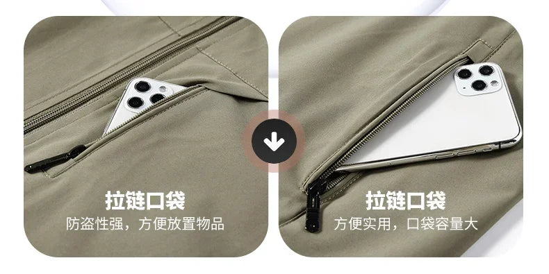 Summer Vest Men's Work Vest Large Size Golf Sleeveless Jacket Tactical windbreaker Hunting Camping Fishing waterproof Coat Parka