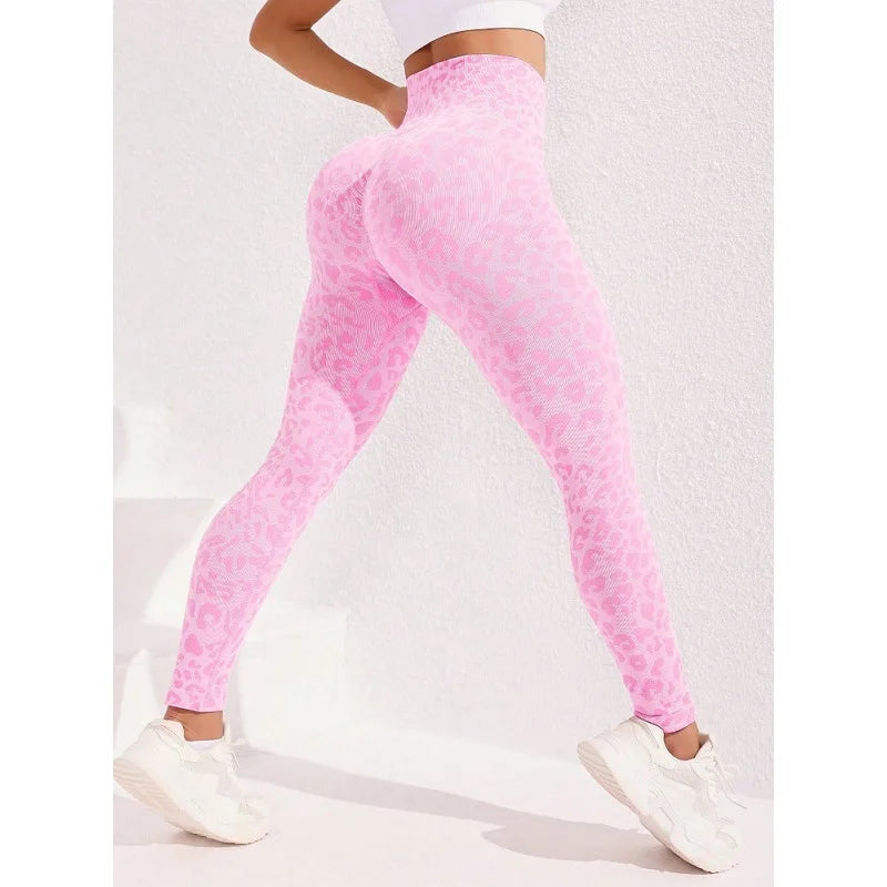 High Waist Sports Leggings Women Seamless Leopard Yoga Pants Hip Lift Trainning Fitness Outdoor Tights for Woman