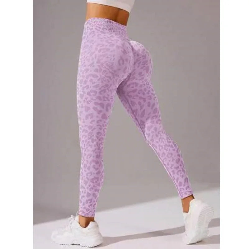 High Waist Sports Leggings Women Seamless Leopard Yoga Pants Hip Lift Trainning Fitness Outdoor Tights for Woman