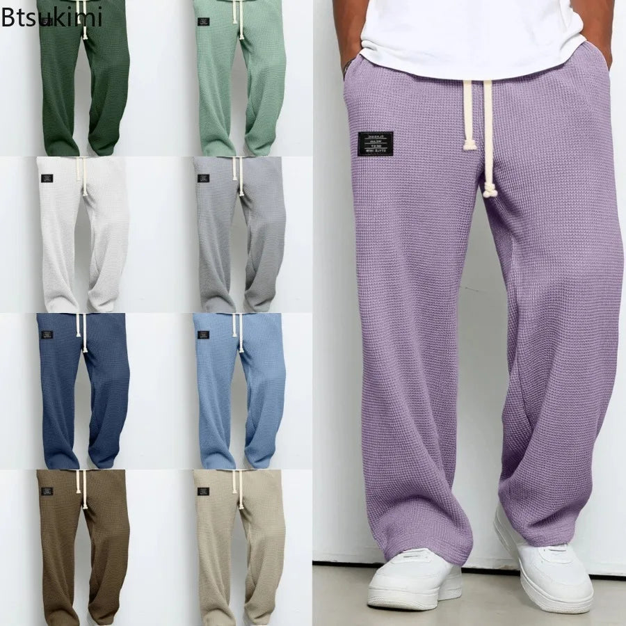 Loose Drape Straight-leg Sweatpants, Casual