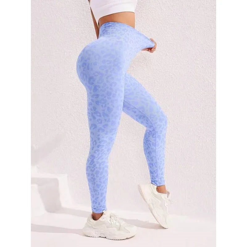 High Waist Sports Leggings Women Seamless Leopard Yoga Pants Hip Lift Trainning Fitness Outdoor Tights for Woman