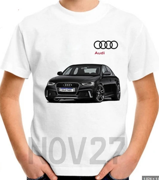 Audi Pirelli Monster Audi Sports Men's Cotton T-Shirt Streetwear Sports Casual Wear