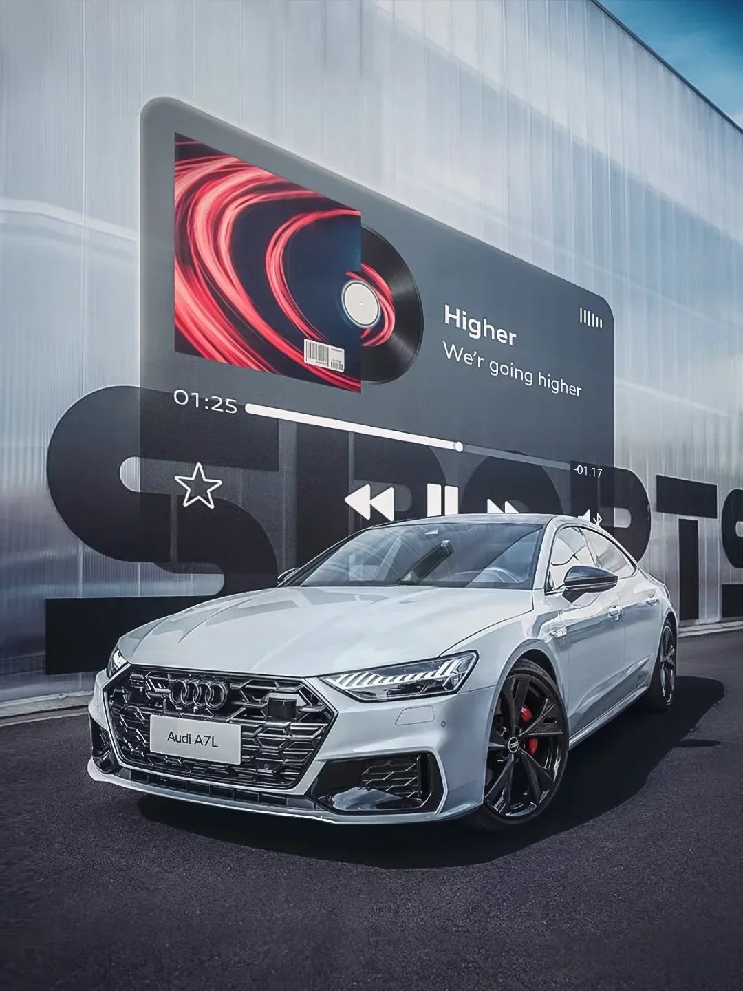 Audi Pirelli Monster Audi Sports Men's Cotton T-Shirt Streetwear Sports Casual Wear