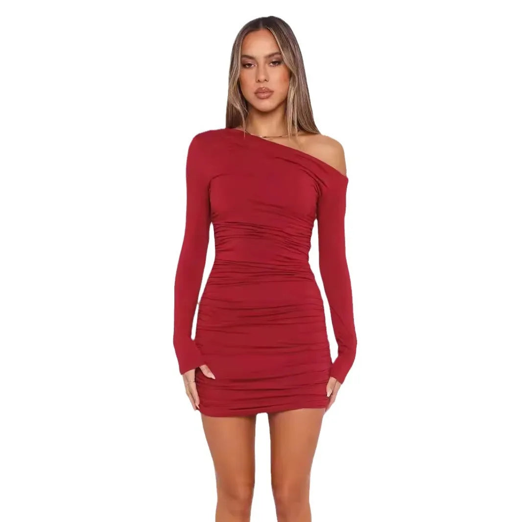 Elegant Slim Fit Long Sleeve Dress