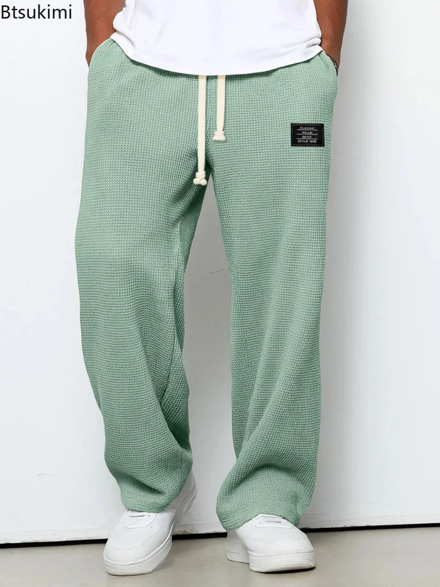 Loose Drape Straight-leg Sweatpants, Casual