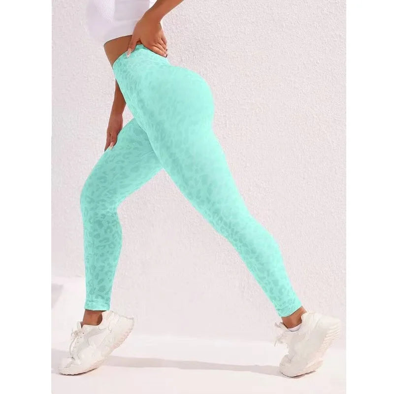 High Waist Sports Leggings Women Seamless Leopard Yoga Pants Hip Lift Trainning Fitness Outdoor Tights for Woman