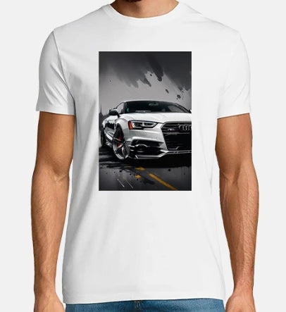 Audi Pirelli Monster Audi Sports Men's Cotton T-Shirt Streetwear Sports Casual Wear