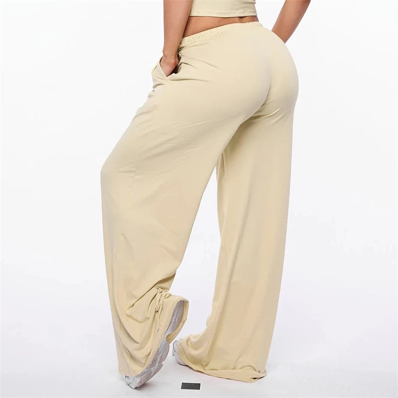 Flare Leggings For Women Bum Halter Lounge Pants Fitness Stretch Straight leg Pants Yoga Trousers Gym Casual Sports Bell-bottoms