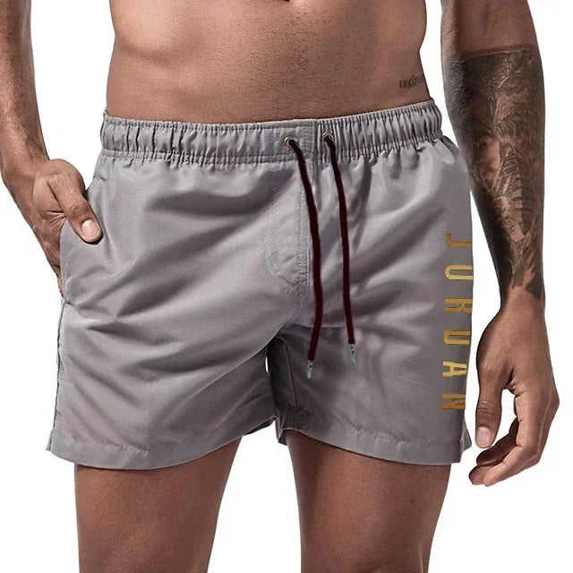 Men's Swimming Quick-Drying Beach Shorts Unisex Sports Surfboard Shorts Lined Beach Shorts Men's Full Standard