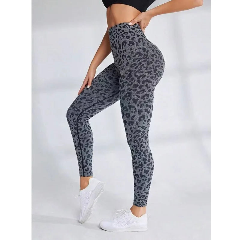 High Waist Sports Leggings Women Seamless Leopard Yoga Pants Hip Lift Trainning Fitness Outdoor Tights for Woman
