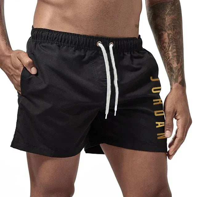 Men's Swimming Quick-Drying Beach Shorts Unisex Sports Surfboard Shorts Lined Beach Shorts Men's Full Standard