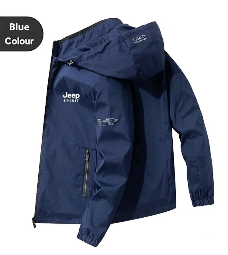 Jeep Spirit Jacket Men Autumn Winter Plus Down Warm Hooded Sports Top New Versatile Casual Coat