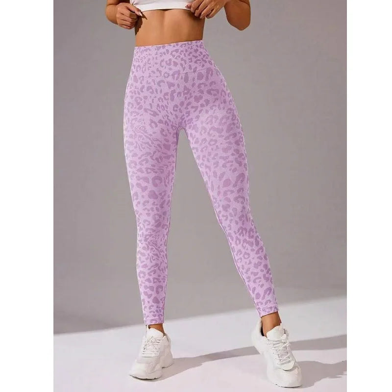 High Waist Sports Leggings Women Seamless Leopard Yoga Pants Hip Lift Trainning Fitness Outdoor Tights for Woman