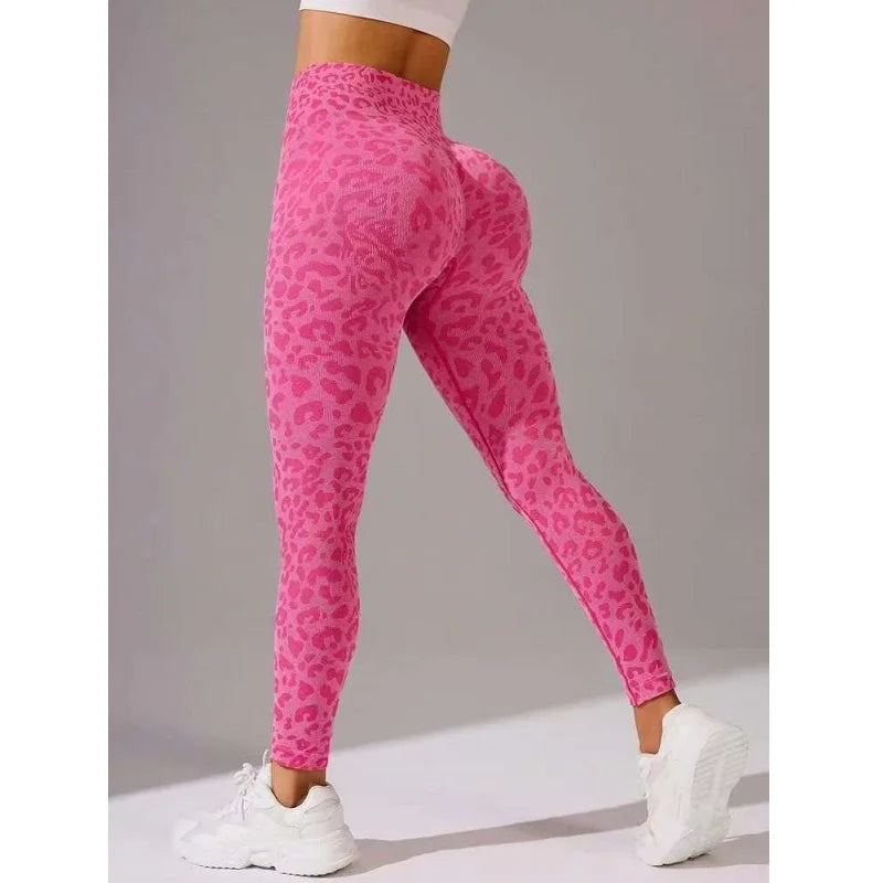 High Waist Sports Leggings Women Seamless Leopard Yoga Pants Hip Lift Trainning Fitness Outdoor Tights for Woman