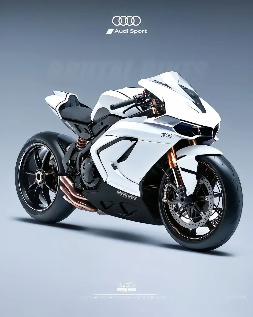 Audi Pirelli Monster Audi Sports Men's Cotton T-Shirt Streetwear Sports Casual Wear