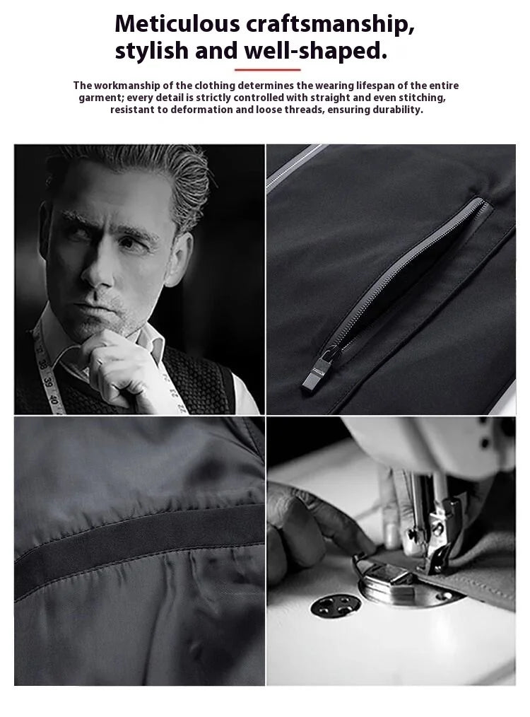 Jeep Spirit Jacket Men Autumn Winter Plus Down Warm Hooded Sports Top New Versatile Casual Coat