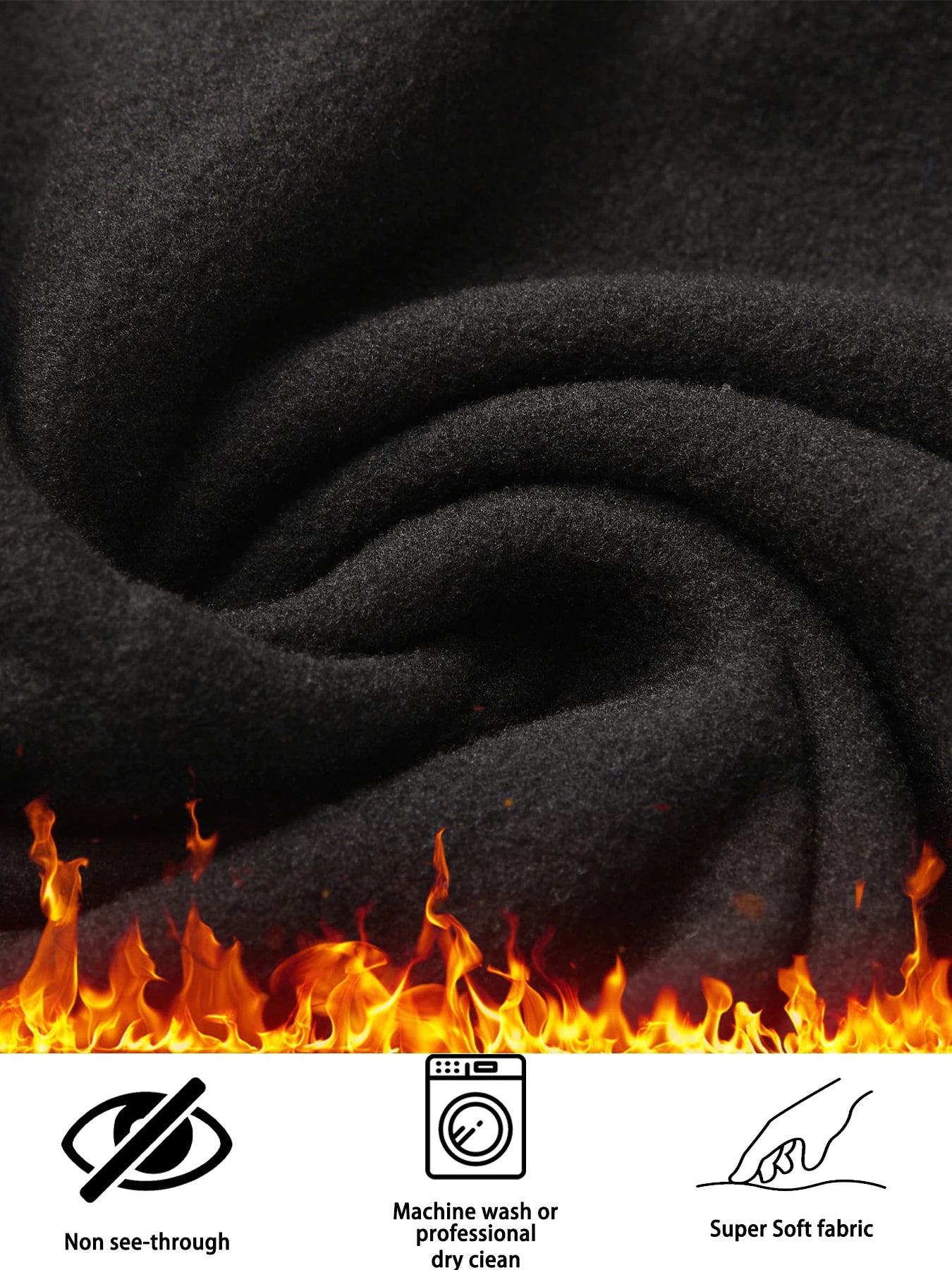 Women's Winter Thermal Leggings with Pockets - High Waisted Fleece Lined Tummy Control Thick Warm Tights for Workout Running