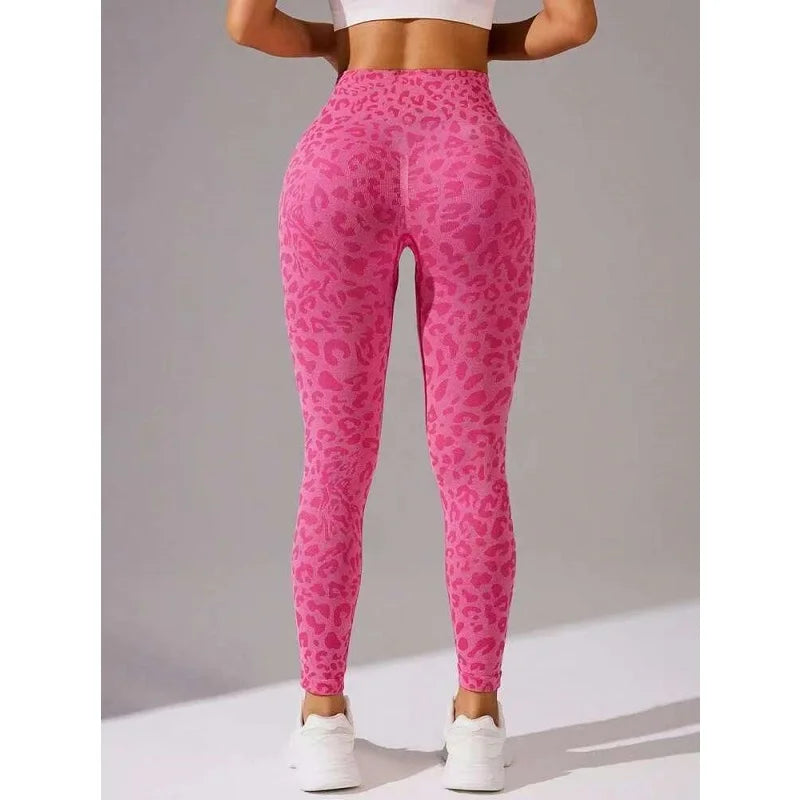 High Waist Sports Leggings Women Seamless Leopard Yoga Pants Hip Lift Trainning Fitness Outdoor Tights for Woman