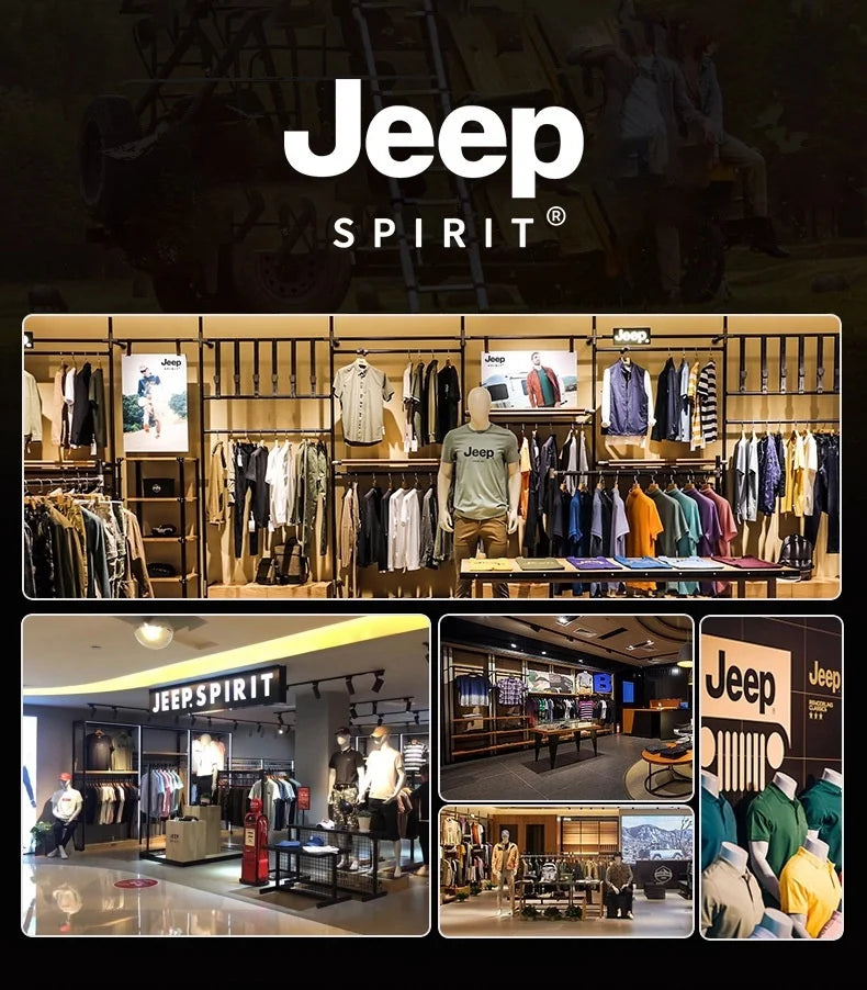 Jeep Spirit Jacket Men Autumn Winter Plus Down Warm Hooded Sports Top New Versatile Casual Coat