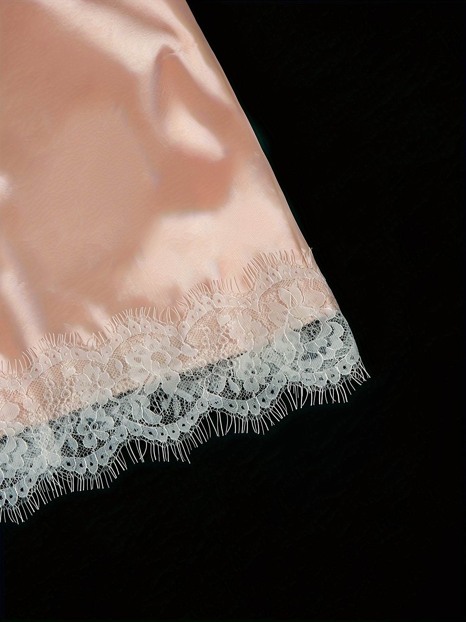 Three-Piece Elegant Solid Satin Lounge Set