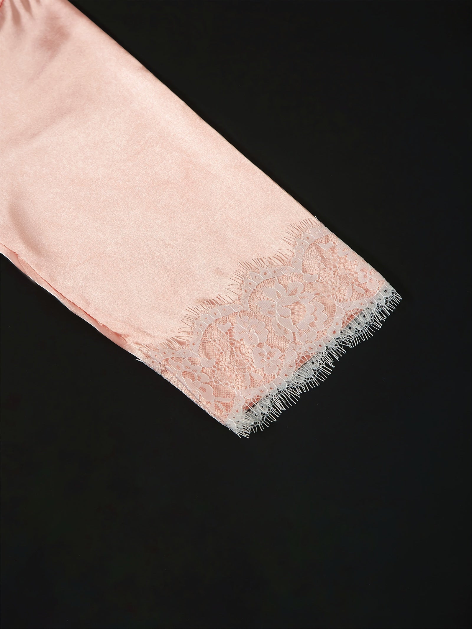 Three-Piece Elegant Solid Satin Lounge Set