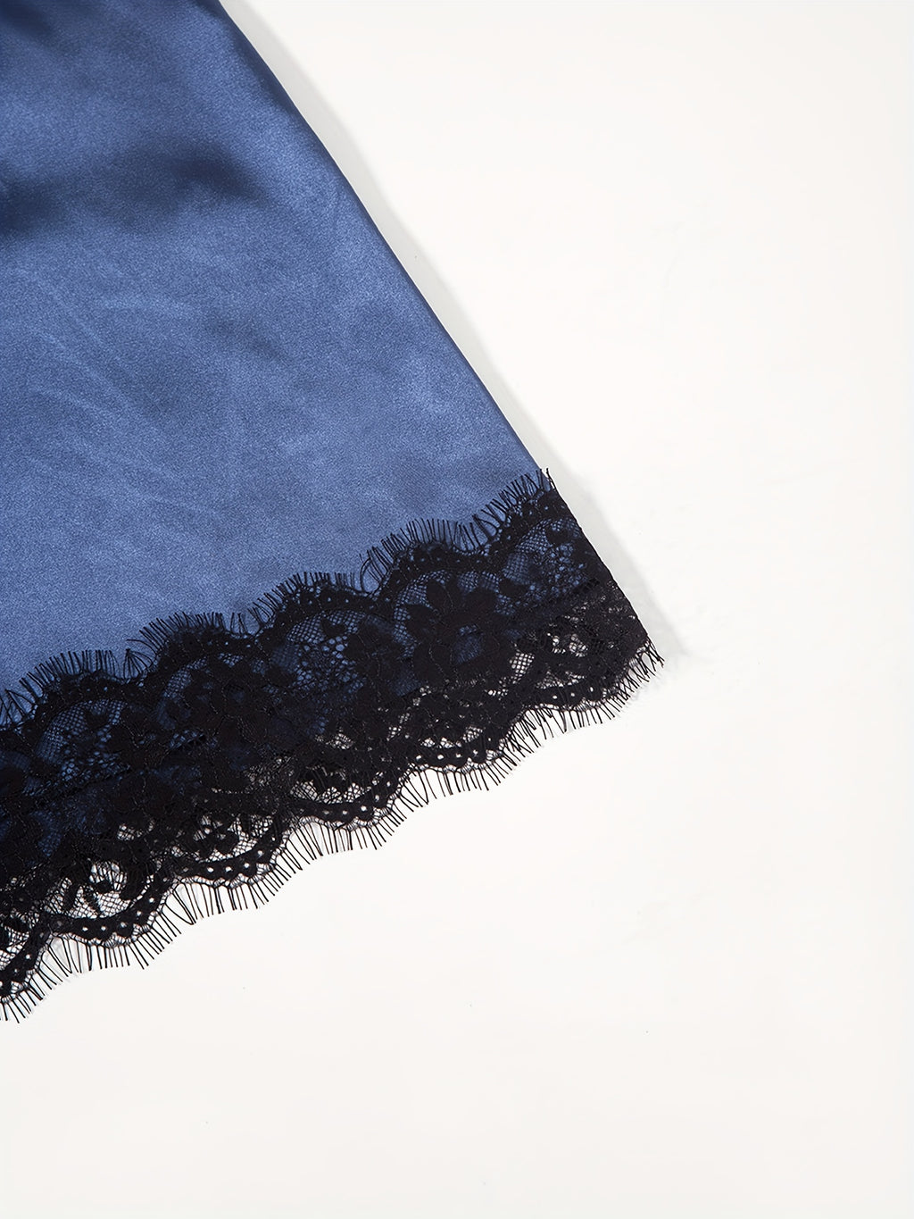 Three-Piece Elegant Solid Satin Lounge Set